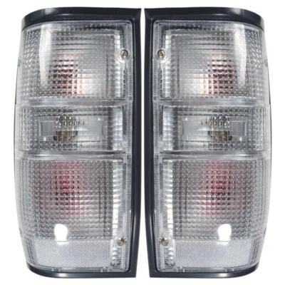 Lámpara de luz trasera lente transparente borde negro para camioneta Mitsubishi Mighty Max 1986-1996 Foto 1 de 4