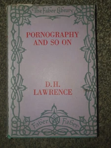 1936 PORNOGRAPHY AND SO ON By D H LAWRENCE Scarce Edition + DUST JACKET - Picture 1 of 5