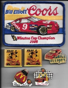 BILL ELLIOTT LOT: 1988 1992 1993 1994 Coors Budweiser McDonalds Numbers: 9 11 94 - Picture 1 of 2
