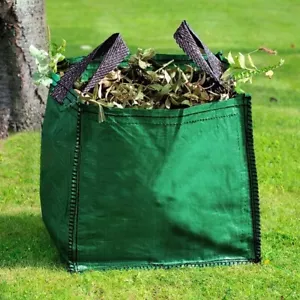 2 x 120L Garden Waste Bags Heavy Duty Large Refuse Storage Sacks with Handles - Picture 1 of 4