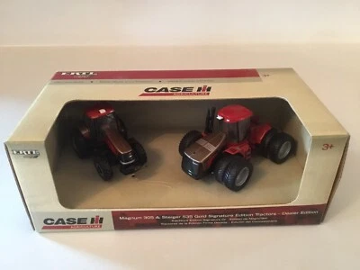1:64 Case IH Magnum 305 & Steiger 535 Gold Signature Edition Tractors - By Ertl - Image 1 of 4
