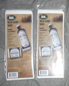 Lem Two Packs Of 25 Each Wild Game Bags - Picture 1 of 1