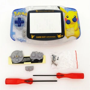 Cute Pokemen Shell Case Housing for Nintendo Game Boy Advance - Clear White - Picture 1 of 8