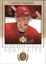 2002-03 Upper Deck Classic Portraits #36 Sergei Fedorov Detroit Red Wings