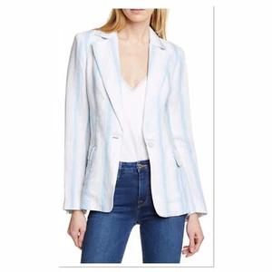 Leinenblazer mit Rahmenstreifen Größe 14 UVP 400 $ (H3) - Bild 1 von 11