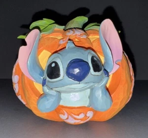 Jim Shore Disney Traditions STITCH IN JACK O LANTERN Lilo And Stitch 6007080 - Picture 1 of 7