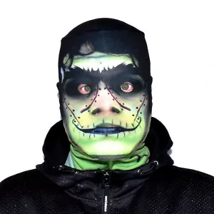 3D Effect Face Skin - Frankenstein - Lycra Fabric - Halloween Mask - Picture 1 of 12