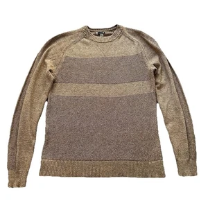 Smartwool Ripple Ridge Sweater Men Medium Brown Crew Merino Wool Outdoors Hiking - Picture 1 of 9