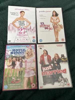 Four Romcom DVDs, 13 Going On 30, 27 Dresses, Just Married, The House Bunny - Image 1 of 2