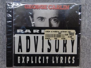 Ancien CD George Carlin avis parental paroles explicites album comédie 1990 oreille - Photo 1/4