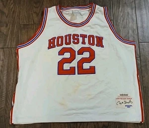 Houston Cougars Clyde Drexler Adidas True School 1983 Stitched Jersey Sz 60 - Picture 1 of 9