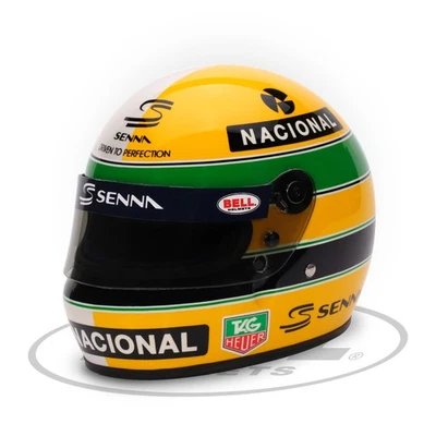 Ayrton Senna 30 Years Legacy - Bell Sports Mini Line 1:2 Scale Replica F1 Helmet - Image 1 of 4
