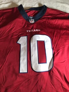 Houston Texans DeAndre Hopkins #10 Nike On Field Red Jersey XL Good/VG [MO46] - Picture 1 of 13