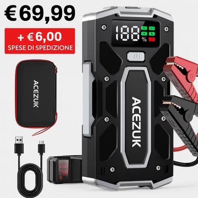 Avviatore Auto 7000A ACEZUKM02 12V • NO SPEDIZIONE NELLE ISOLE - Immagine 1 di 4