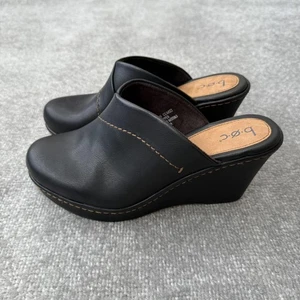 b.o.c by Born Shoes Womens Size 10 Black Wedge Clog Mule Platform BCO026109 - Picture 1 of 14