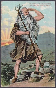 Rübezahl Riesengebirge AK Litho Pologne Pologne Polska Carte Postale - Picture 1 of 1