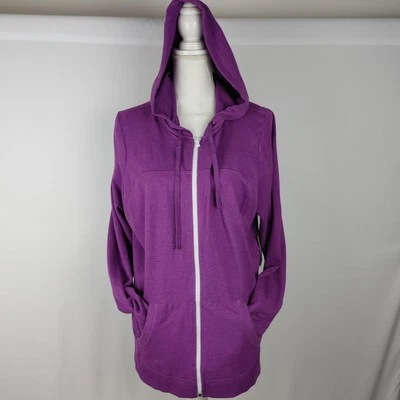 Куртка с капюшоном на молнии Tek Gear Essential Active розовая плюс 1X - Изображение 1 из 4