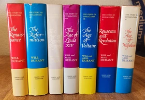 THE STORY OF CIVILIZATION by Will & Ariel Durant 7 Volumes - Picture 1 of 4