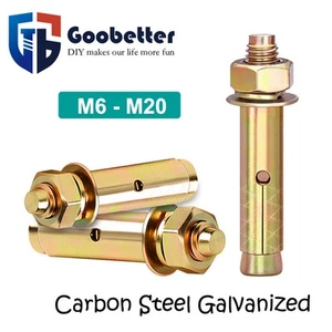 M6 M8 Bis M20 Masonry Concrete Expansion Bolt Wall Anchor Bolts Screw Extra Long - Picture 1 of 33