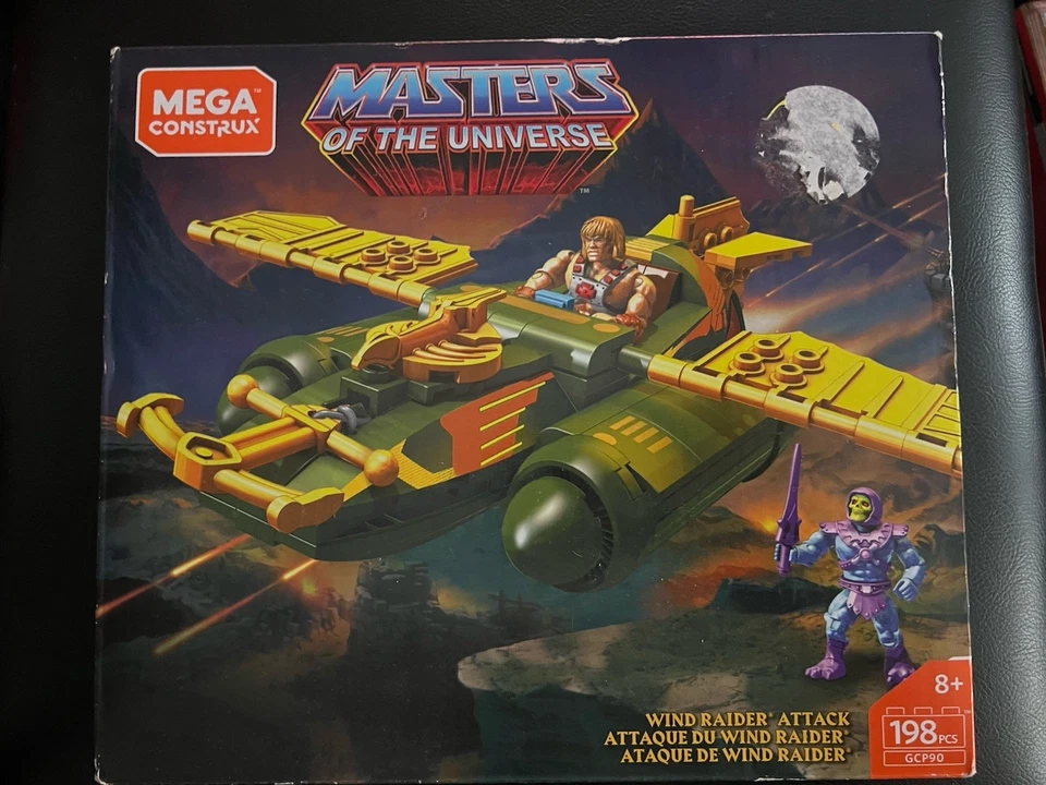 Mega Construx Heroes Masters of the Universe WIND RAIDER ATTACK HE MAN SKELETOR - Image 1 of 2
