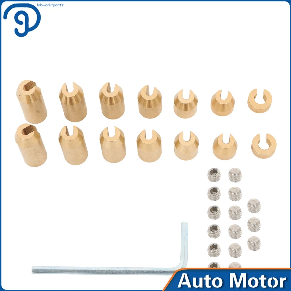 PACK 14 Universal Motocicleta Reutilizable Latón Rueda Radios Equilibrio Pesas Repuesto Foto 1 de 4