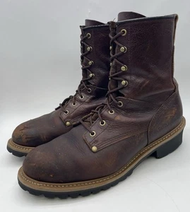Carolina Elm 8" Steel Toe Logger Mens Work Boots 1821 Size 12 2E - Picture 1 of 24