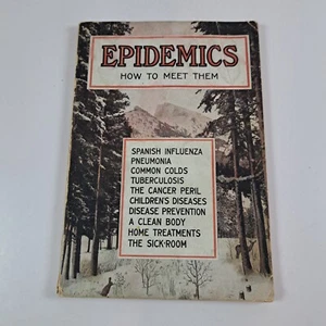 Antique Epidemics How To Meet Them Book Guide Louis Hansen Review Herald c1919 - Picture 1 of 16