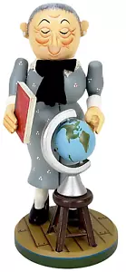Heirloom Collectibles Zim's Geography Teacher 2003 Nutcracker, 13" Tall Wood - Picture 1 of 11
