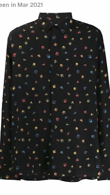 Camisa de seda Saint Laurent para hombre 42/16,5/L $1190 Foto 1 de 4