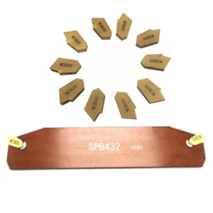 SP400 insert + SPB32-4 Grooving Cut-Off Cutter tool holder Grooving board SPB432 - Picture 1 of 6