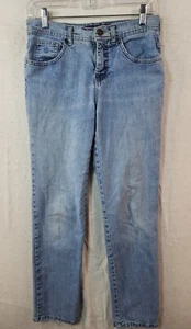 Gloria Vanderbilt Womens 4 Distressed Denim Blue Jeans - Picture 1 of 13