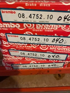 Juego sólido de rotor de freno de disco 200SX (2) Brembo 25108 80-83 200SX Datsun - Imagen 1 de 1