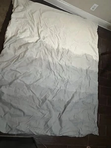 Restauro Ferramenta bianco/grigio ombre copripiumino e inserto doppio - Foto 1 di 6