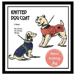 Instructions for a Knitted Coat for a Miniature Dachshund or Terrier - Picture 1 of 1