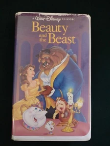 Beauty and the Beast (VHS, 1992) the classics Black diamond edition #1325 - Imagen 1 de 9