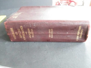 Handbook of Applied Mathematics Jansson & Harper 2nd Edition 1936 C94 - Picture 1 of 11