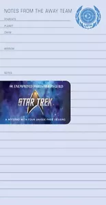 Blocco note Star Trek con quattro disegni di pagine unici NUOVO MAI USATO SIGILLATO - Foto 1 di 6