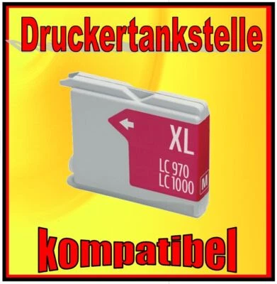 kompatible Patrone für BROTHER DCP-135C 150C 153c MFC 235C 260c ers. LC-970 1000 - Bild 1 von 2