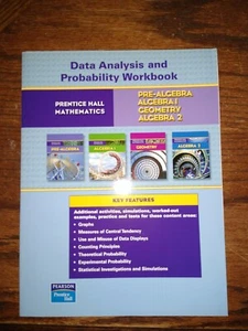 PRENTICE HALL MATH DATA ANALYSIS AND PROBABILITY WORKBOOK & teachers guide - Imagen 1 de 10