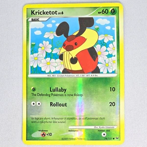 Kricketot 78/127 Platinum Reverse Holo Common Pokemon Card TCG English HP/DMG - Picture 1 of 2