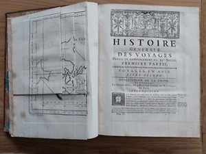 CHINE & Corée : Histoire Générale des Voyages  1748 T. 6 COMPLET Cartes Bellin - Picture 1 of 24