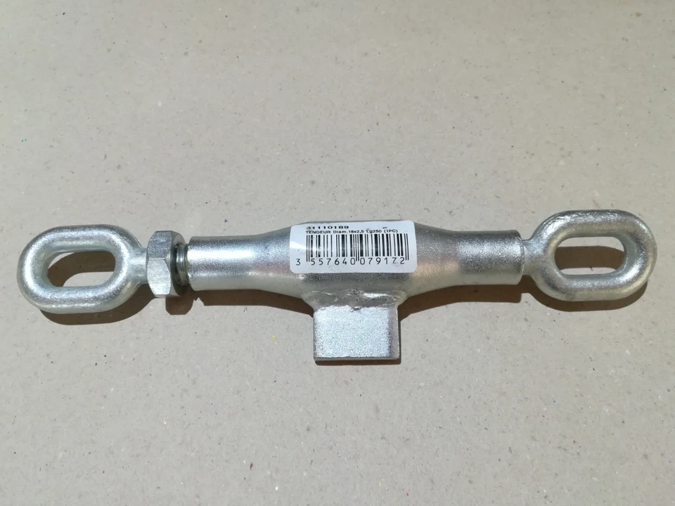 Spannschloss verzinkt für Unterlenker Stabilisator-kette Spannkette D.18 L.250 - Bild 1 von 1