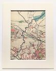 Antique 1925 London Map - Mounted - Colour - WEMBLEY, WILLESDEN, KINGSBURY 17