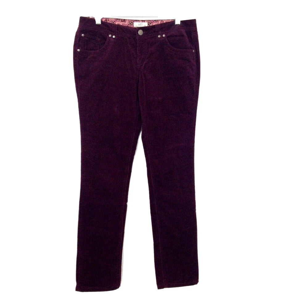 Pantalones SO Wear It Declare It para mujer junior 11 pana púrpura Foto 1 de 4