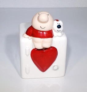 1981 Vintage Ziggy & Dog Valentine Red Heart Ceramic Piggy Bank Safe GUC 5.125" - Picture 1 of 10