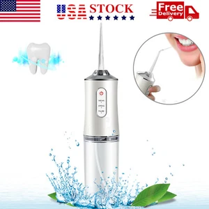 Cordless Water Flosser Dental Oral Irrigator Travel Teeth Cleaner Floss Pick - Picture 1 of 10