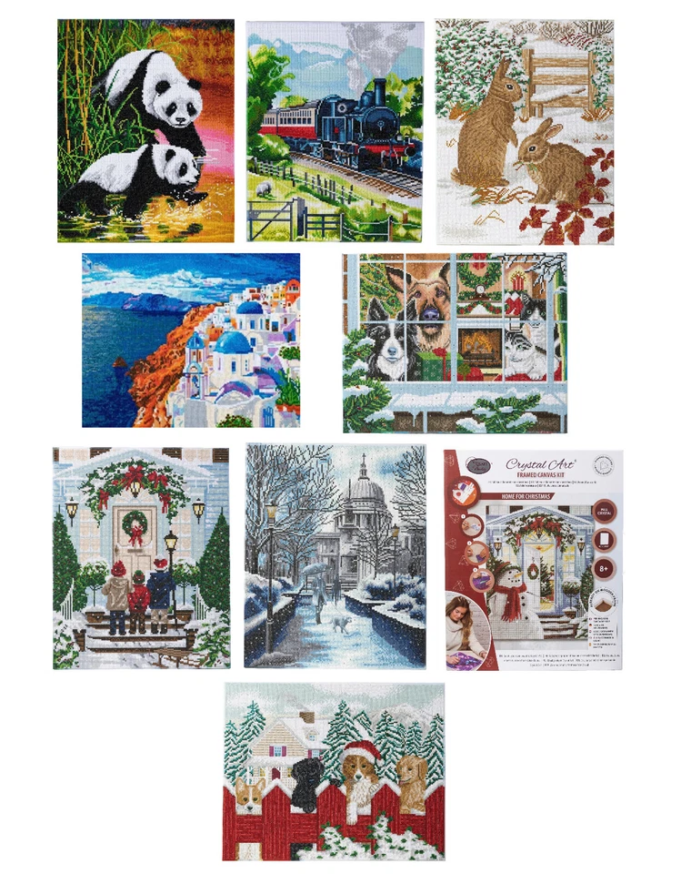 CRAFT BUDDY Kit pittura diamanti arte cristallo montato da amico artigiano 40 cm x 50 cm nuovo AW 2022