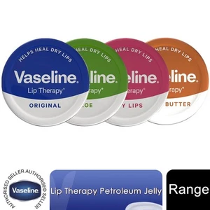 Vaseline Lip Therapy Petroleum Jelly, Rosy Lips/Aloe Vera/Original/Cocoa, 20gm - Picture 1 of 91