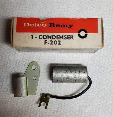 Condensador de encendido Delco Remy F-202 1954-74 Ford 60-78 camionetas 65-73 Lincoln Foto 1 de 2