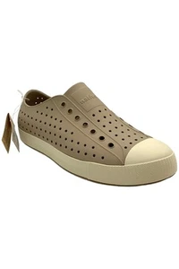 Zapatos Nativos Para Hombre Jefferson Sugarlite Tenis Lino Tostado/Blanco Hueso - Imagen 1 de 3